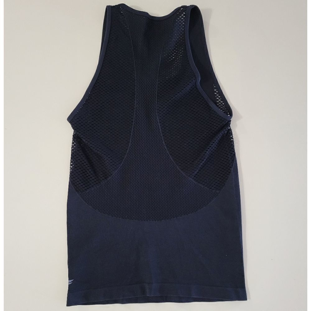 Women's Black Mesh Back Workout Tank Top - Picture 8 of 8